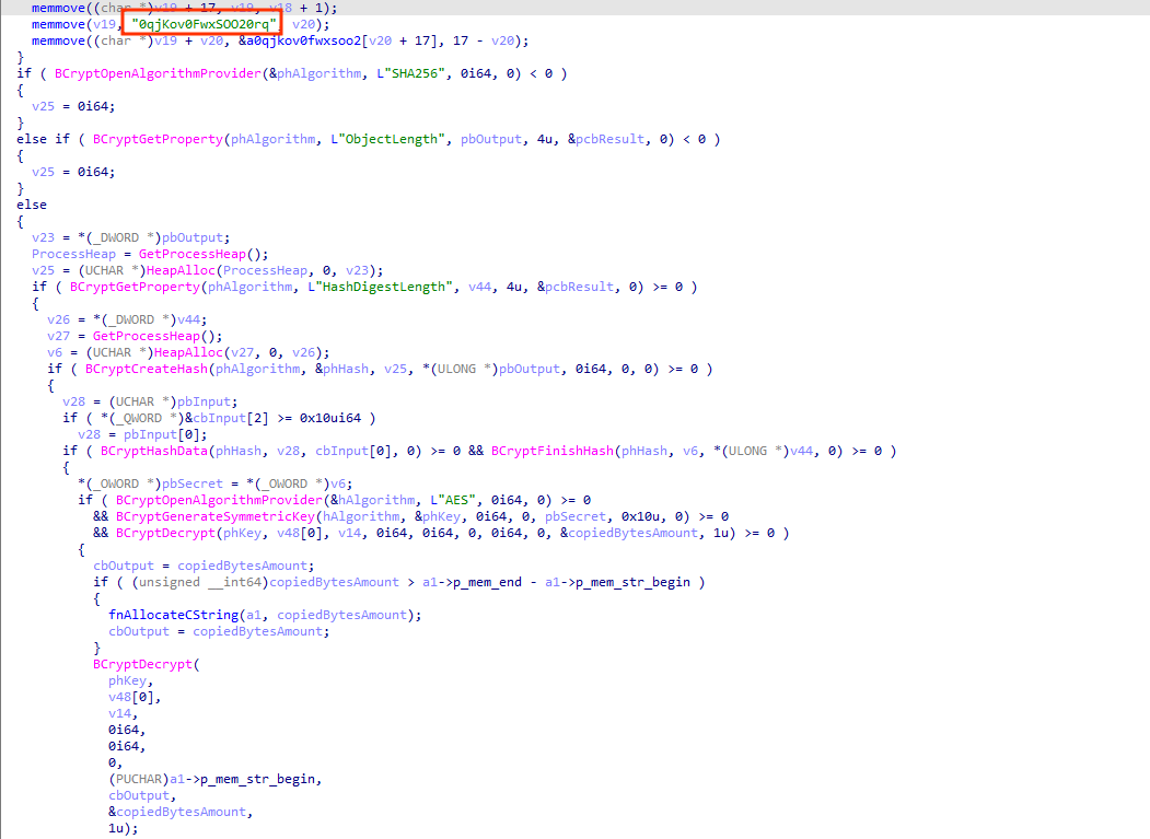 Код расшифровки строк RedCurl.Downloader
