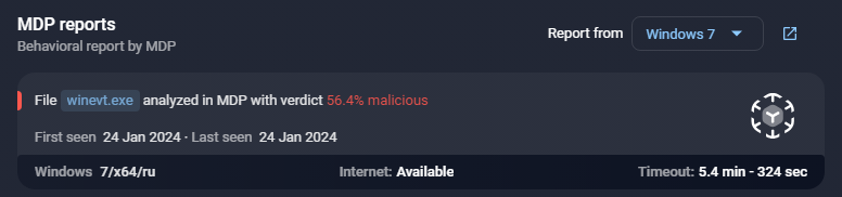 Результат проверки F6 Managed XDR
