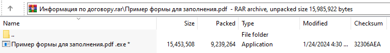 12 Содержимое архива