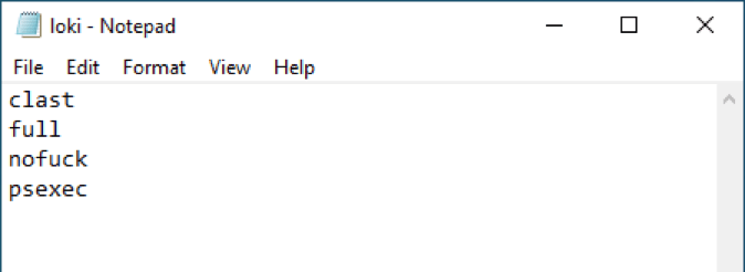 Пример содержимого файла конфигурации LokiLocker / BlackBit