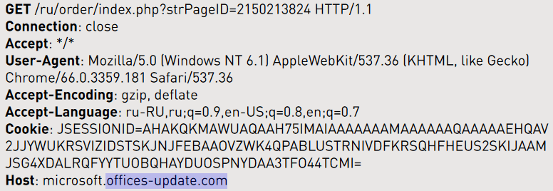 Обращение к C2 образца Bisonal из публичного отчета IZ:SOC