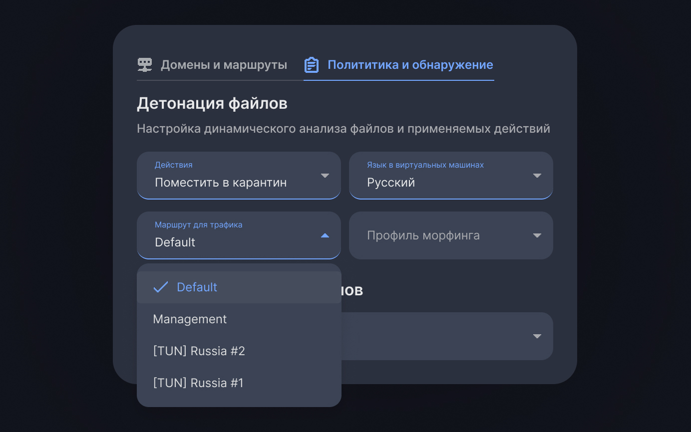 Перенаправление трафика через защищенный канал